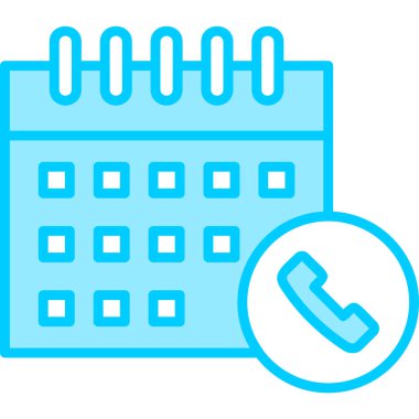 Takvim simgesi, vektör illüstrasyonu basit tasarım