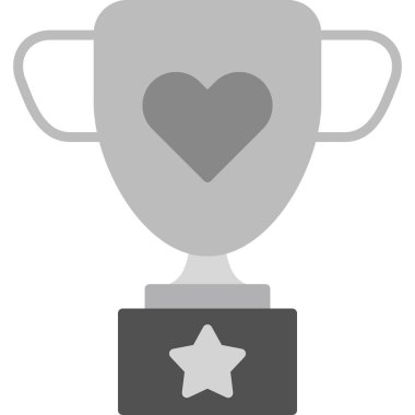 Kupa. Web simgesi basit illüstrasyon