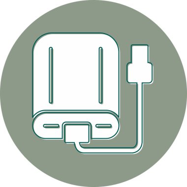 Modern b 'nin vektör illüstrasyonu eksik simgesi