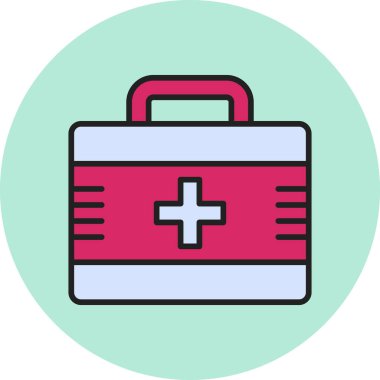 İlk yardım kiti vektör illüstrasyonu