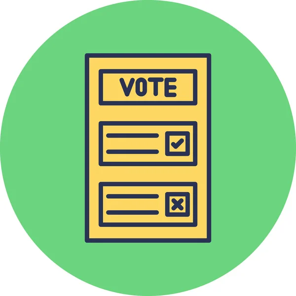 ウェブアイコンに投票するシンプルなデザイン — ストックベクタ