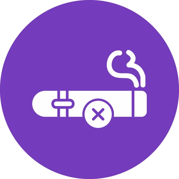 Illustrazione Vettoriale Icona Sigaretta — Vettoriale Stock