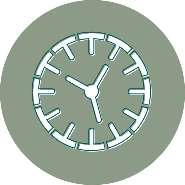 Clock Time Digital Illustration Smartphone Device — Stock Vector