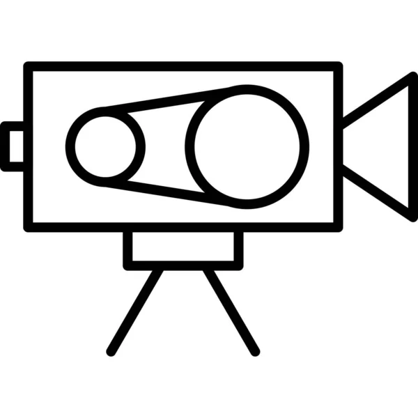 Видеокамера Значок Графической Иллюстрации — стоковый вектор
