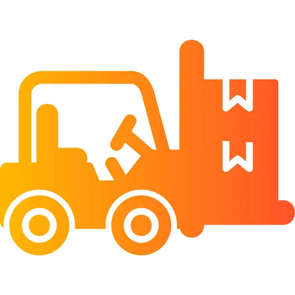 Camion Icona Web Semplice Illustrazione — Vettoriale Stock