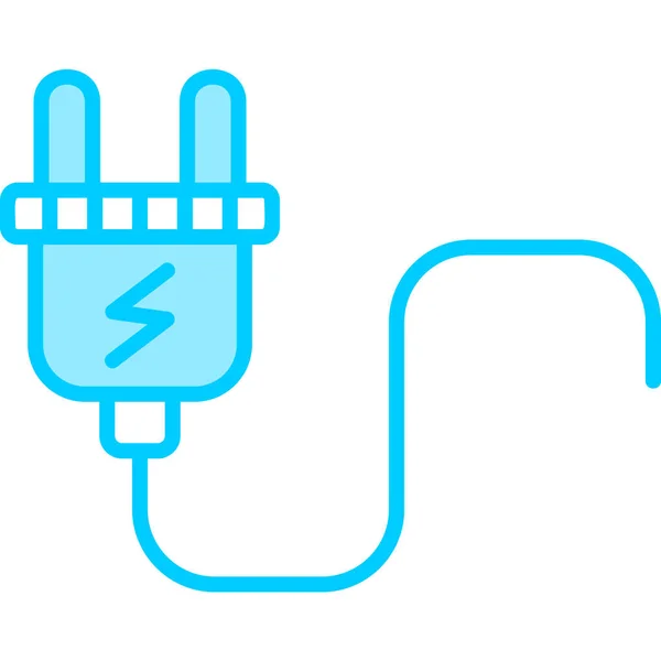 Plug Icon Web Eenvoudige Illustratie — Stockvector