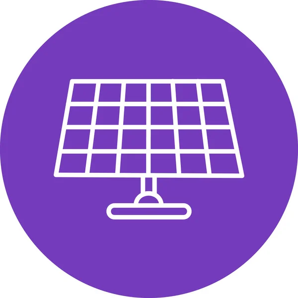 Icon Vektor Illustration Für Solarmodule — Stockvektor