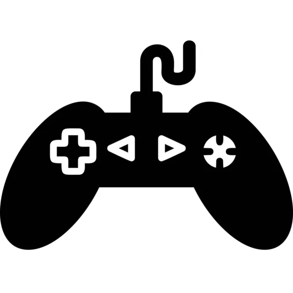 Joystick Icono Web Ilustración Simple — Vector de stock