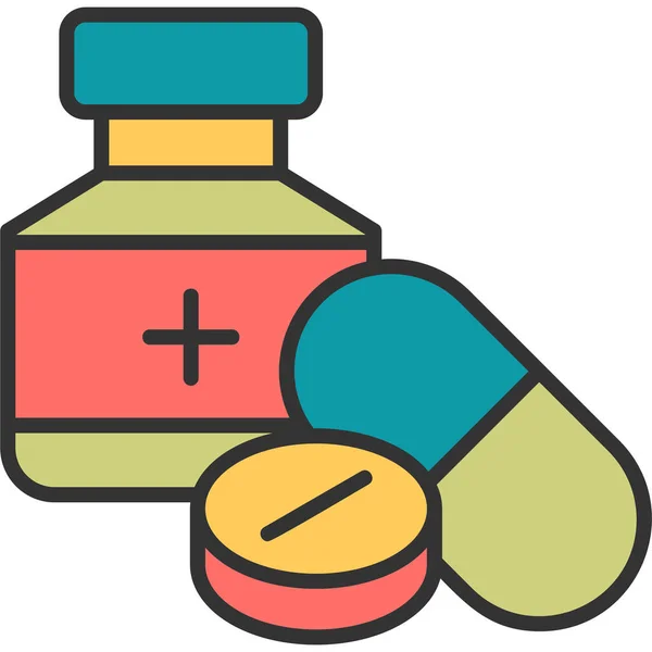 Medical Pills Icon Simple Illustration — Stock Vector