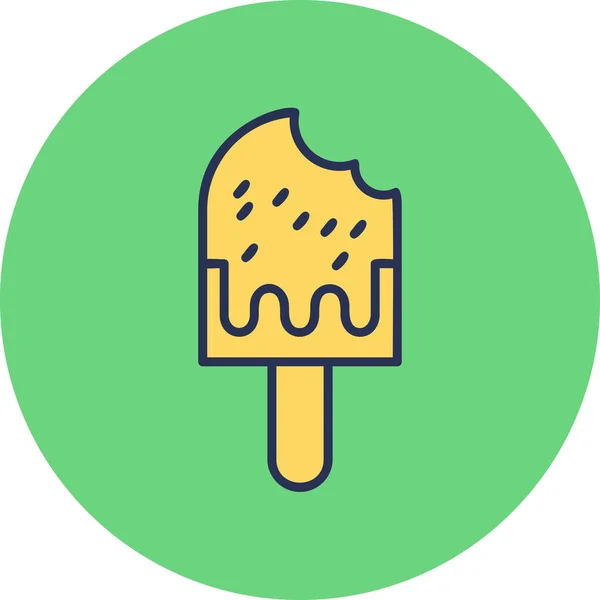 Ilustración Vectorial Del Icono Del Helado — Vector de stock