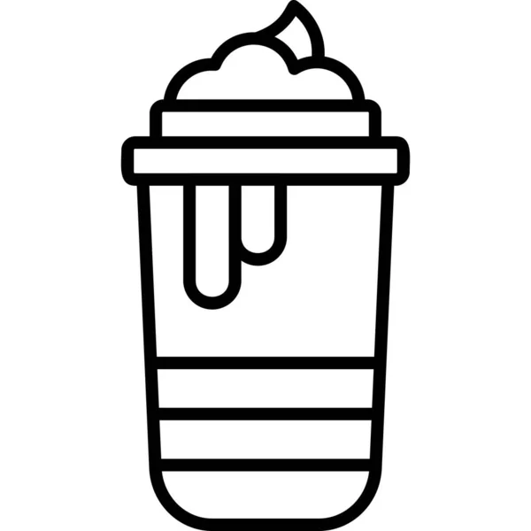 冰淇淋 简单的设计 — 图库矢量图片