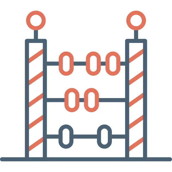 Abacus Ícone Web Ilustração Simples —  Vetores de Stock