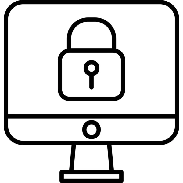 Vector Illustration Padlock Icon — Stock Vector