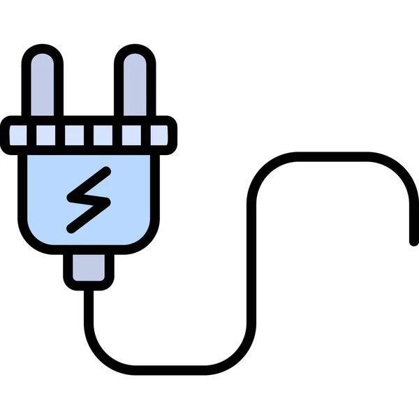 Plug Icon Web Einfache Illustration — Stockvektor