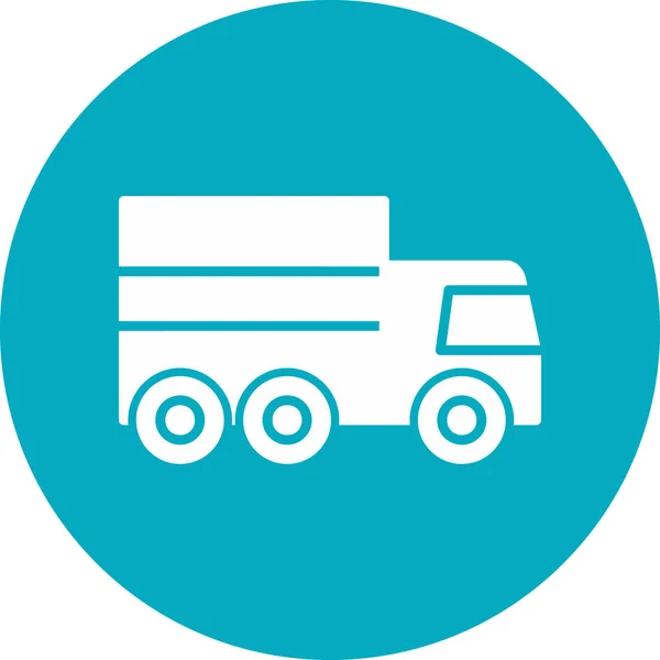 Truck Abstracte Pictogram Vector Illustratie — Stockvector