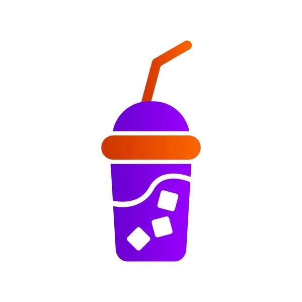 Fresh Juice Vector Color Line Icon — 스톡 벡터