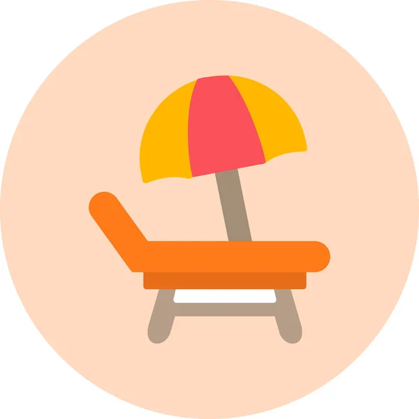 Unique Chair Simple Illustration — Stock Vector