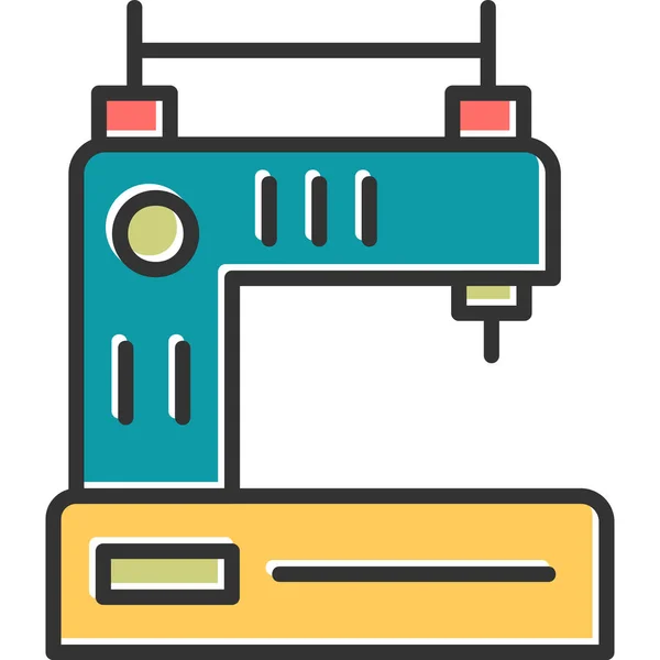 Vector Illustration Sewing Machine Icon — Wektor stockowy