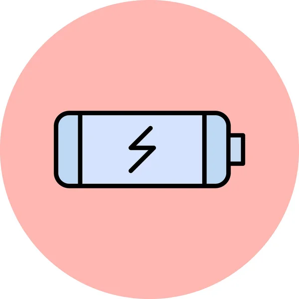 Téléphone Portable Icône Batterie Faible — Image vectorielle