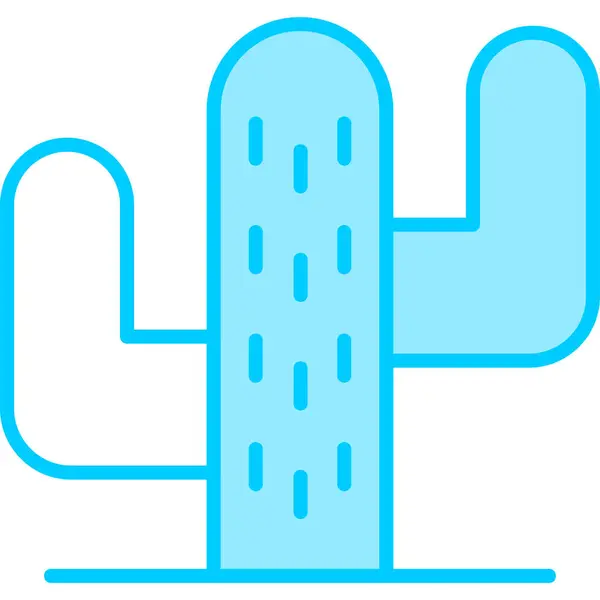 Icono Cactus Ilustración Diseño Moderno — Vector de stock