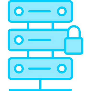 Sunucu. Web simgesi basit illüstrasyon