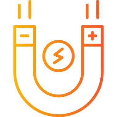 mıknatıs simgesi vektör çizimi 