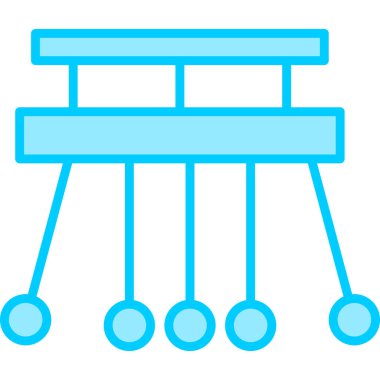 Sarkaç düz vektör simgesi