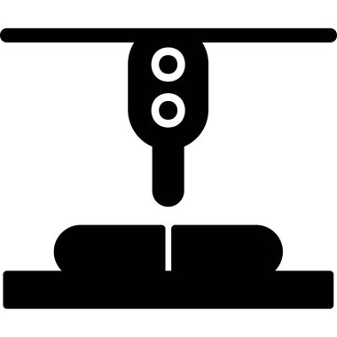 Lazer Kesme Makinesi vektör çizimi