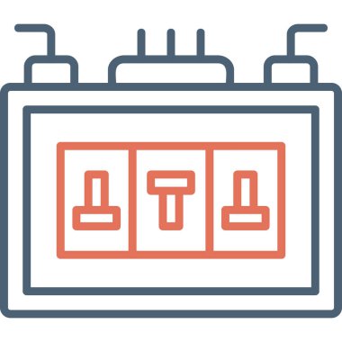 Sigorta Kutusu modern simgesi, vektör illüstrasyonu