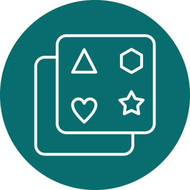 Bir kalp simgesinin vektör illüstrasyonu