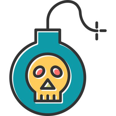 Bomba. Web simgesi basit illüstrasyon