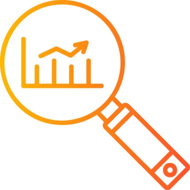 Analizler. Basit web simgesi tasarımı. Pazar Araştırması