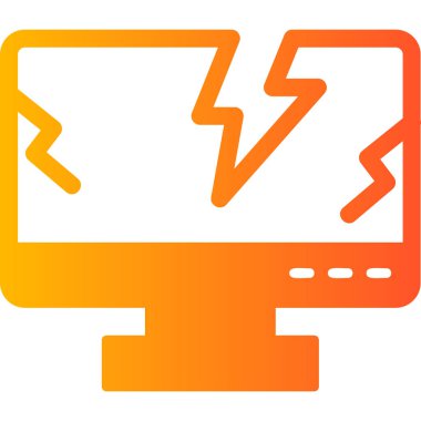 Bilgisayar. Web simgesi basit illüstrasyon 