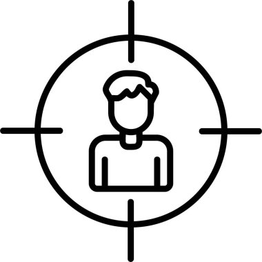 Hedef, Kullanıcı logosu, web sayfası için basit simge 