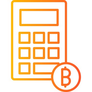 hesap makinesi simgesi, vektör illüstrasyonu