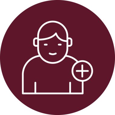 Add User, simple icon for web page 