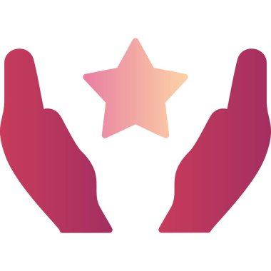 yıldız web simgesi basit illüstrasyon