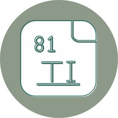 Talyum illüstrasyon simgesi vektörü