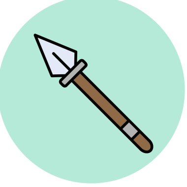 Kılıç. Web simgesi basit illüstrasyon