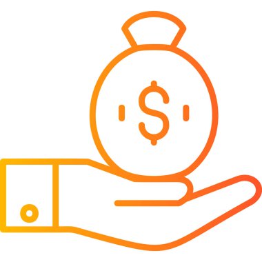 Yatırım simgesi vektör illüstrasyonu