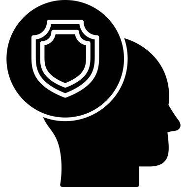 Koruma çizgisi simgesi, vektör illüstrasyonu