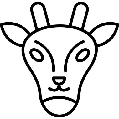 Hayvan. Web simgesi basit tasarım