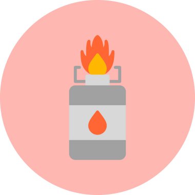 gaz yakıcı simgesi, vektör illüstrasyonu