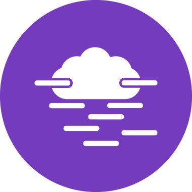 Sis, hava simgesi vektör illüstrasyonu