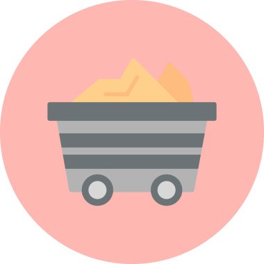 Alışveriş arabası. Basit resimleme