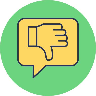 Hoşlanmamak. Web simgesi basit tasarım