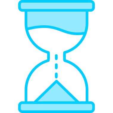 kum cam ikonu vektör illüstrasyonu