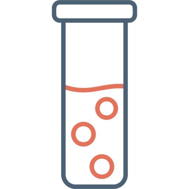 test tübü web simgesi basit tasarım