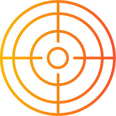 hedef simge vektör illüstrasyonu