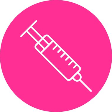 Şırınga. Web simgesi basit illüstrasyon